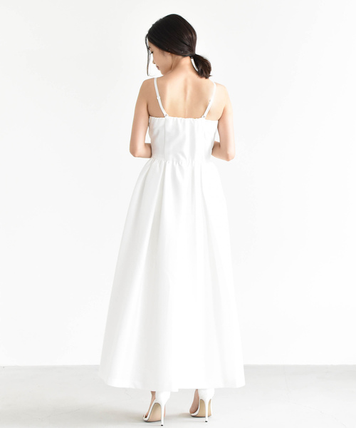 kaene（カエン）の「ドットインナー付きマキシドレス（ドレス）」 - WEAR 