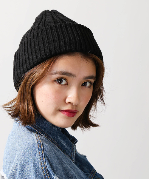 WEGO（ウィゴー）の「WEGO/ケーブルニットキャップ（ニットキャップ/ビーニー・メンズ・ワイン/杢グレー/ピンク/マスタード/ブラック/イエロー/ライトピンク・FREE）」の16枚目の写真