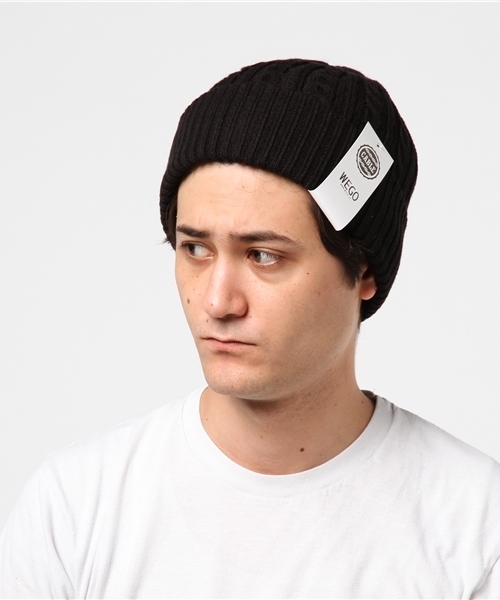 WEGO（ウィゴー）の「WEGO/ケーブルニットキャップ（ニットキャップ/ビーニー・メンズ・ワイン/杢グレー/ピンク/マスタード/ブラック/イエロー/ライトピンク・FREE）」の15枚目の写真
