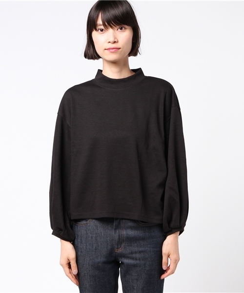 earth music&ecology(アースミュージックアンドエコロジー)の「・ハイネックビッグスリーブプルオーバー(Tシャツ/カットソー・レディース・ライトグレー/ブラック/ライトベージュ/ブラウン/ブルーグリーン/ピンクベージュ・FREE)」の10枚目の写真