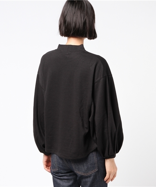 earth music&ecology(アースミュージックアンドエコロジー)の「・ハイネックビッグスリーブプルオーバー(Tシャツ/カットソー・レディース・ライトグレー/ブラック/ライトベージュ/ブラウン/ブルーグリーン/ピンクベージュ・FREE)」の7枚目の写真