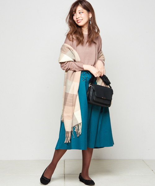 natural couture（ナチュラルクチュール）の「ＨｅａｔＪｏｙドルマンチュニック（ニット/セーター・レディース・ブラック/ベージュ/マスタード/オフホワイト/ターコイズブルー/レッド・FREE）」の3枚目の写真