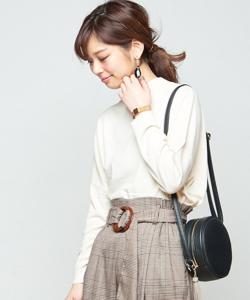 natural couture（ナチュラルクチュール）の「ＨｅａｔＪｏｙドルマンチュニック（ニット/セーター・レディース・ブラック/ベージュ/マスタード/オフホワイト/ターコイズブルー/レッド・FREE）」の2枚目の写真