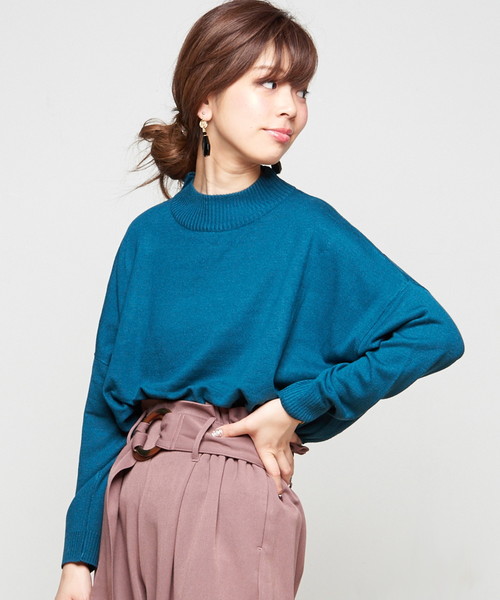 natural couture（ナチュラルクチュール）の「ＨｅａｔＪｏｙドルマンチュニック（ニット/セーター・レディース・ブラック/ベージュ/マスタード/オフホワイト/ターコイズブルー/レッド・FREE）」の4枚目の写真