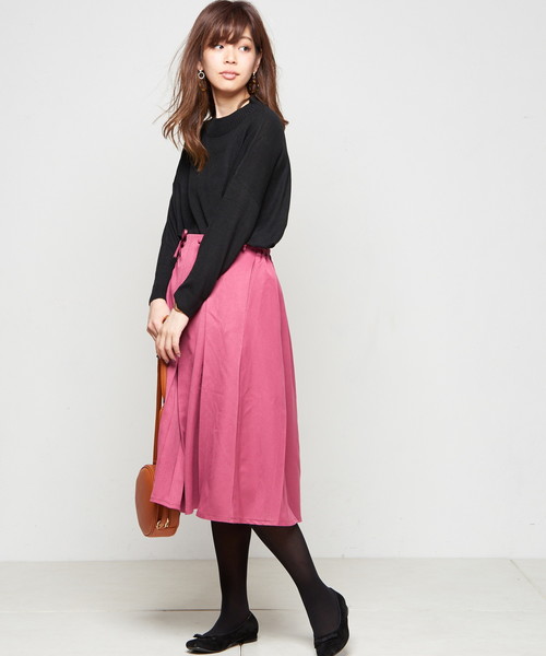 natural couture（ナチュラルクチュール）の「ＨｅａｔＪｏｙドルマンチュニック（ニット/セーター・レディース・ブラック/ベージュ/マスタード/オフホワイト/ターコイズブルー/レッド・FREE）」の17枚目の写真