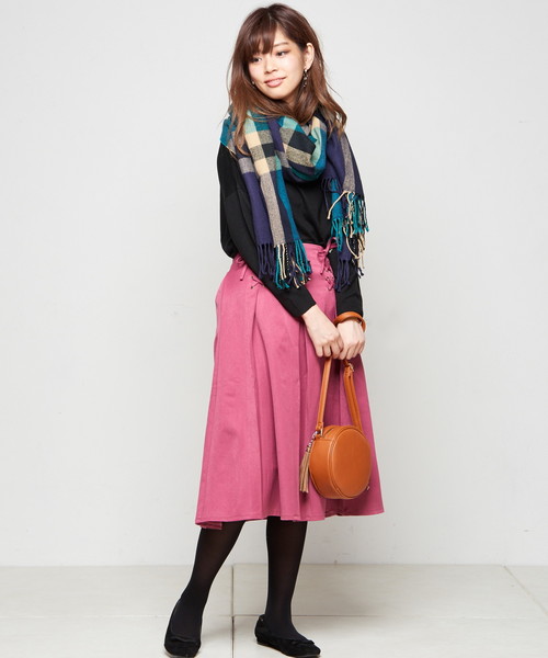 natural couture（ナチュラルクチュール）の「ＨｅａｔＪｏｙドルマンチュニック（ニット/セーター・レディース・ブラック/ベージュ/マスタード/オフホワイト/ターコイズブルー/レッド・FREE）」の18枚目の写真