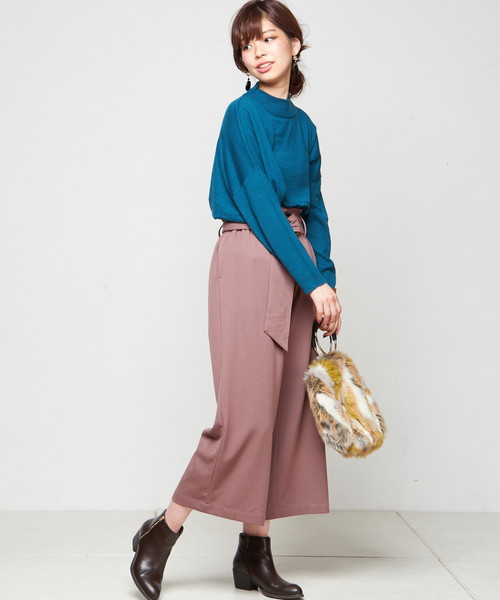 natural couture（ナチュラルクチュール）の「ＨｅａｔＪｏｙドルマンチュニック（ニット/セーター・レディース・ブラック/ベージュ/マスタード/オフホワイト/ターコイズブルー/レッド・FREE）」の21枚目の写真