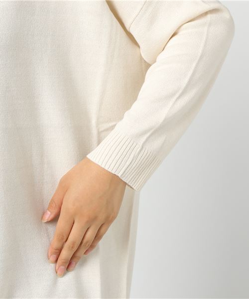 natural couture（ナチュラルクチュール）の「ＨｅａｔＪｏｙドルマンチュニック（ニット/セーター・レディース・ブラック/ベージュ/マスタード/オフホワイト/ターコイズブルー/レッド・FREE）」の8枚目の写真