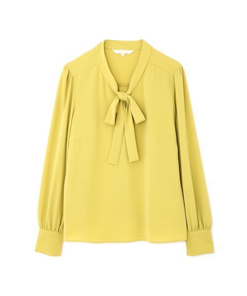 NATURAL BEAUTY（ナチュラルビューティー）の「ソアパールエアリーサテンブラウス（シャツ/ブラウス・レディース・クリアグリーン/ブルー系その他/インディゴブルー/ホワイト・38/40/36）」の2枚目の写真