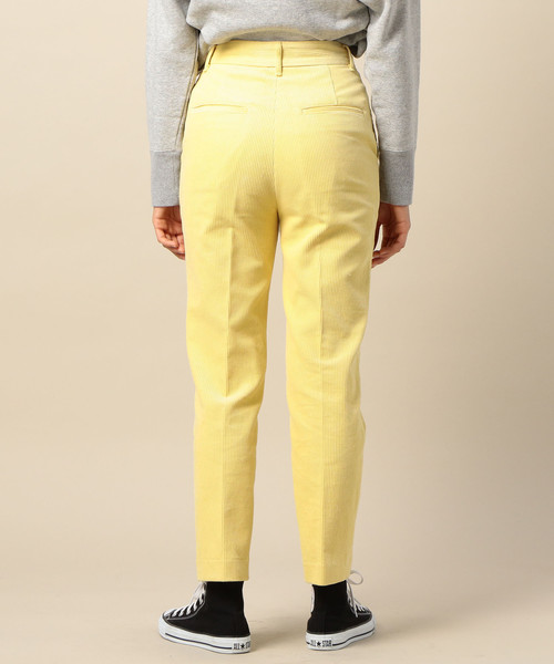 BEAUTY&YOUTH UNITED ARROWS(ビューティーアンドユースユナイテッドアローズ)の「BY カラーコーデュロイハイウエストテーパードパンツ(その他パンツ・レディース・レッド/イエロー/オフホワイト・SMALL/MEDIUM)」の4枚目の写真