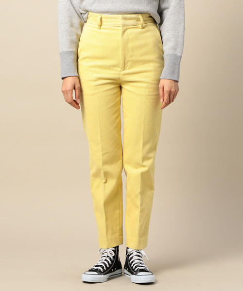 BEAUTY&YOUTH UNITED ARROWS(ビューティーアンドユースユナイテッドアローズ)の「BY カラーコーデュロイハイウエストテーパードパンツ(その他パンツ・レディース・レッド/イエロー/オフホワイト・SMALL/MEDIUM)」の5枚目の写真