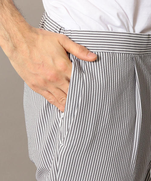 BEAUTY&YOUTH UNITED ARROWS（ビューティーアンドユースユナイテッドアローズ）の「BY ”TORAY” ドライ シアサッカー イージーパンツ ◇：（その他パンツ・メンズ・ブラック/ネイビー/その他・LARGE/SMALL/X-LARGE/MEDIUM）」の16枚目の写真