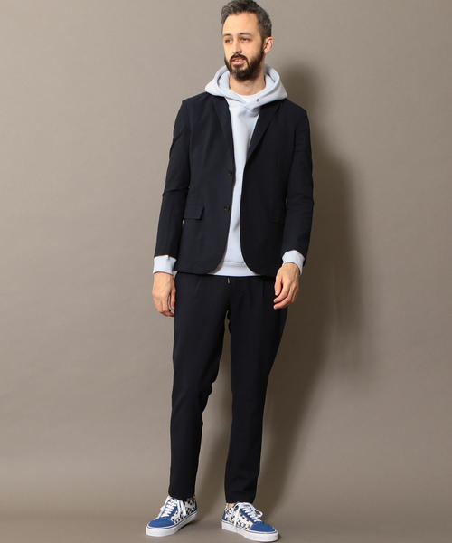 BEAUTY&YOUTH UNITED ARROWS（ビューティーアンドユースユナイテッドアローズ）の「BY ”TORAY” ドライ シアサッカー イージーパンツ ◇：（その他パンツ・メンズ・ブラック/ネイビー/その他・LARGE/SMALL/X-LARGE/MEDIUM）」の7枚目の写真