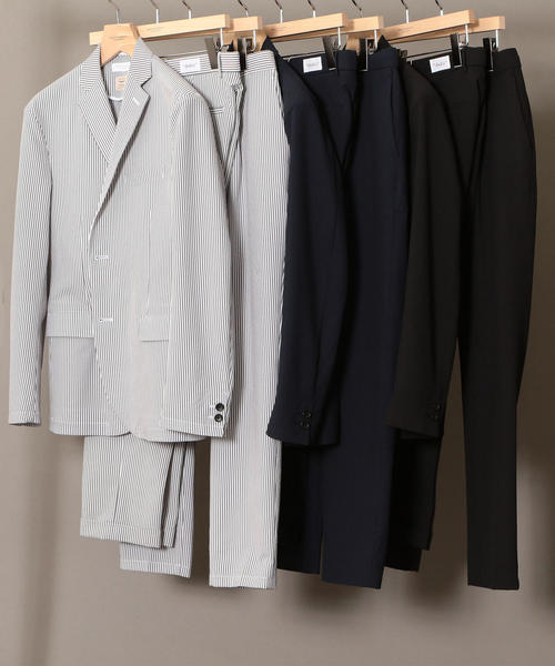 BEAUTY&YOUTH UNITED ARROWS（ビューティーアンドユースユナイテッドアローズ）の「BY ”TORAY” ドライ シアサッカー イージーパンツ ◇：（その他パンツ・メンズ・ブラック/ネイビー/その他・LARGE/SMALL/X-LARGE/MEDIUM）」の8枚目の写真