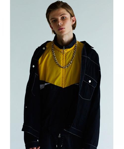 MONKEY TIME（モンキータイム）の「＜monkey time＞ TWILL OVER SIZED TRUCKER JACKET/トラッカージャケット ◆（デニムジャケット・メンズ・ブラック/ライラック・X-LARGE/SMALL/MEDIUM/LARGE）」の11枚目の写真