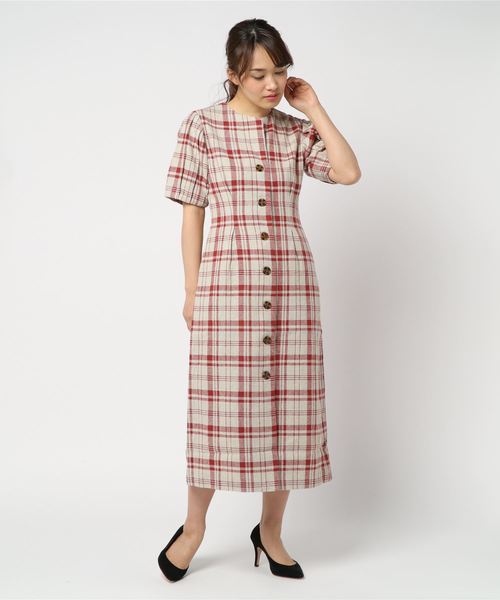 MOUSSY ワンピース　チェック柄 セール】ASYMMETRY CHECK ドレス（ワンピース）｜MOUSSY