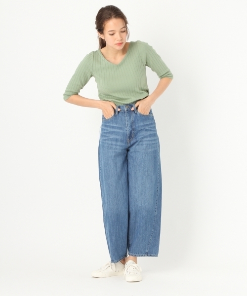 niko and...(ニコアンド)の「オリジナルハリヌキ7分袖2WAYプルオーバー(Tシャツ/カットソー・レディース・オフホワイト/ラベンダー/ブラック/ピンク/ライトグリーン・MEDIUM/LARGE)」の11枚目の写真