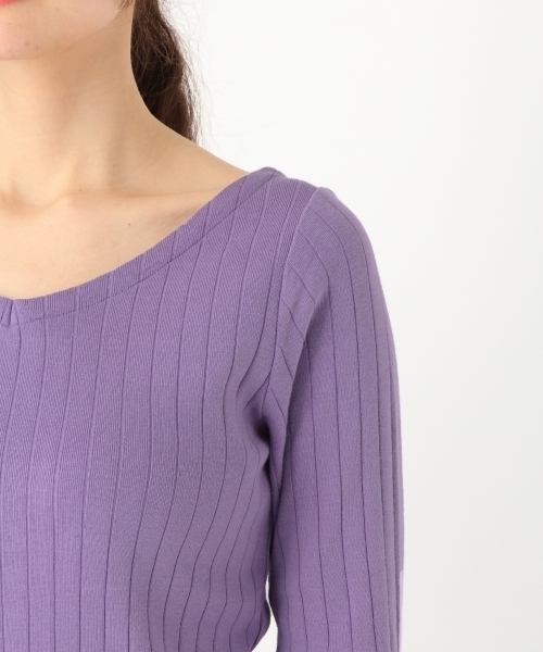 niko and...(ニコアンド)の「オリジナルハリヌキ7分袖2WAYプルオーバー(Tシャツ/カットソー・レディース・オフホワイト/ラベンダー/ブラック/ピンク/ライトグリーン・MEDIUM/LARGE)」の17枚目の写真