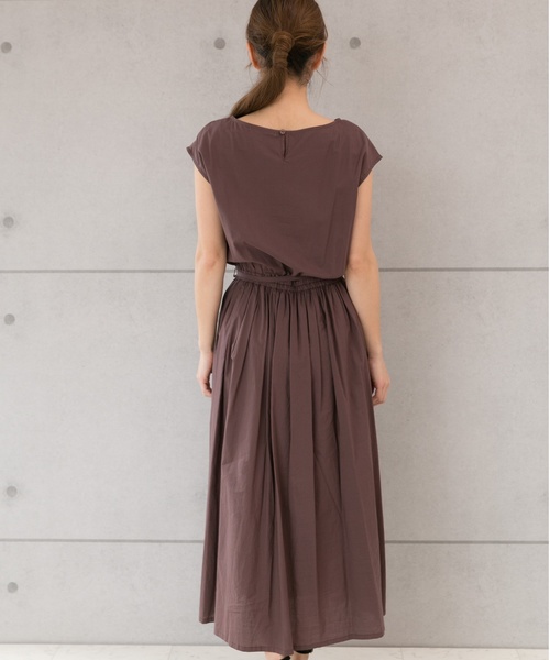 PREFERIR（プレフェリール）の「ロングフレンチスリーブワンピース【フジテレビ・グッディ番組着用】（ワンピース・レディース・ブラウン/カーキ/ブルー/ネイビー・MEDIUM）」の18枚目の写真