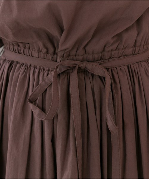 PREFERIR（プレフェリール）の「ロングフレンチスリーブワンピース【フジテレビ・グッディ番組着用】（ワンピース・レディース・ブラウン/カーキ/ブルー/ネイビー・MEDIUM）」の20枚目の写真