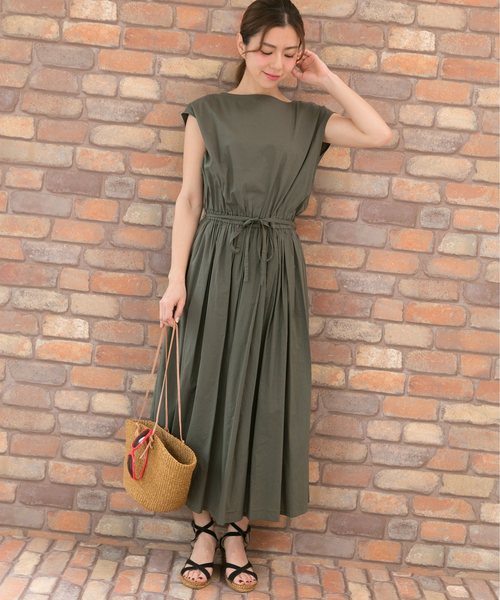 PREFERIR（プレフェリール）の「ロングフレンチスリーブワンピース【フジテレビ・グッディ番組着用】（ワンピース・レディース・ブラウン/カーキ/ブルー/ネイビー・MEDIUM）」の22枚目の写真