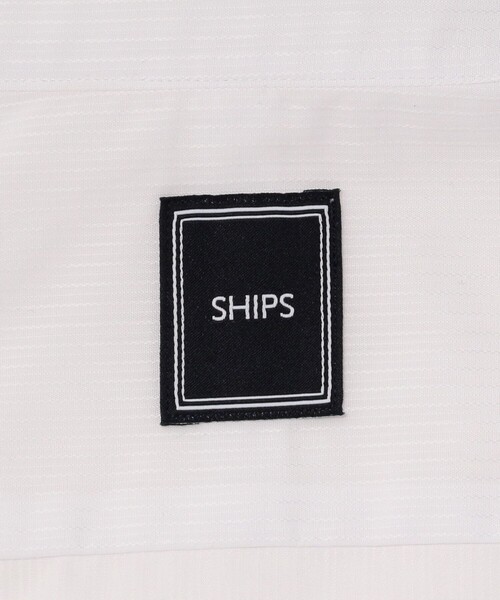 SHIPS（シップス）の「SHIPS: ダブルカフス ドビーストライプ シャツ(ホワイト)（シャツ/ブラウス・メンズ・ホワイト・39/40/41/37/38）」の3枚目の写真