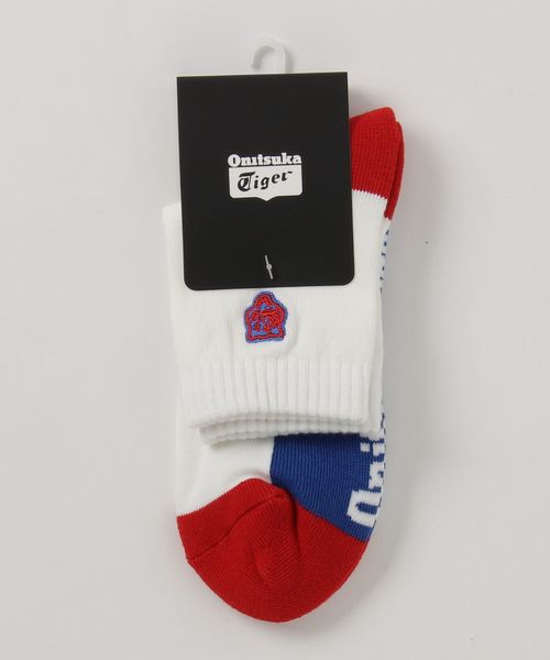 Onitsuka Tiger（オニツカタイガー）の「オニツカタイガー ショート ソックス SHORT SOCKS (3183A035)（ソックス/靴下・メンズ・ホワイト/ブラック/ダークグレー/ネイビー・S/L）」の2枚目の写真