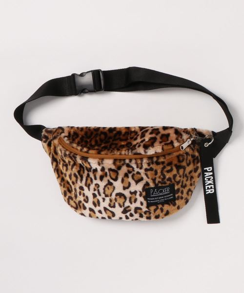 koe（コエ）の「ファーボディバッグ ●（ボディバッグ/ウエストポーチ・レディース・ブラック/ネイビー/レオパード・FREE）」の3枚目の写真