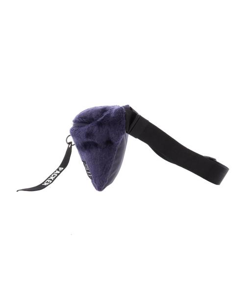 koe（コエ）の「ファーボディバッグ ●（ボディバッグ/ウエストポーチ・レディース・ブラック/ネイビー/レオパード・FREE）」の8枚目の写真