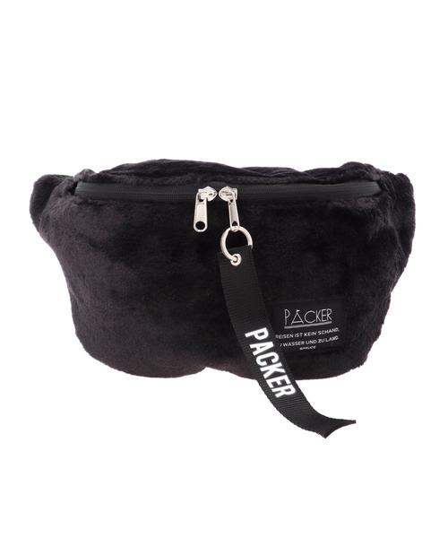 koe（コエ）の「ファーボディバッグ ●（ボディバッグ/ウエストポーチ・レディース・ブラック/ネイビー/レオパード・FREE）」の4枚目の写真