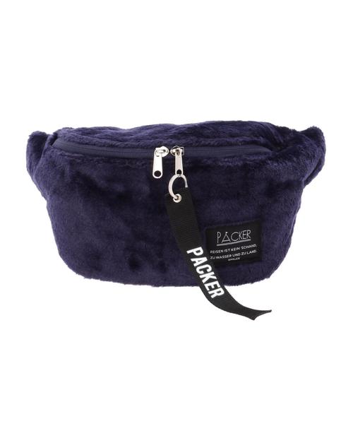 koe（コエ）の「ファーボディバッグ ●（ボディバッグ/ウエストポーチ・レディース・ブラック/ネイビー/レオパード・FREE）」の5枚目の写真