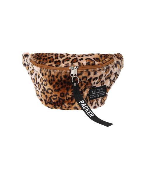 koe（コエ）の「ファーボディバッグ ●（ボディバッグ/ウエストポーチ・レディース・ブラック/ネイビー/レオパード・FREE）」の6枚目の写真