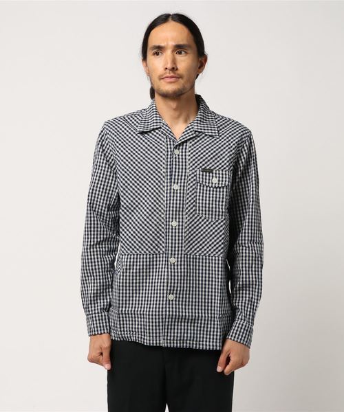 HYSTERIC GLAMOUR(ヒステリックグラマー)の「HYSTERIC WITCH GIRL長袖ワークシャツ(シャツ/ブラウス・メンズ・ピンク系その他/ブルー系その他/ブラック・SMALL/MEDIUM/LARGE)」の1枚目の写真