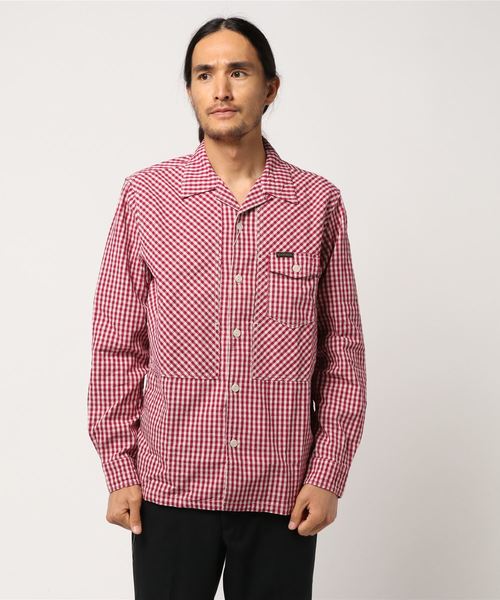 HYSTERIC GLAMOUR(ヒステリックグラマー)の「HYSTERIC WITCH GIRL長袖ワークシャツ(シャツ/ブラウス・メンズ・ピンク系その他/ブルー系その他/ブラック・SMALL/MEDIUM/LARGE)」の3枚目の写真