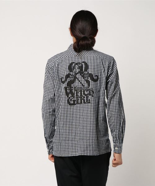 HYSTERIC GLAMOUR(ヒステリックグラマー)の「HYSTERIC WITCH GIRL長袖ワークシャツ(シャツ/ブラウス・メンズ・ピンク系その他/ブルー系その他/ブラック・SMALL/MEDIUM/LARGE)」の5枚目の写真