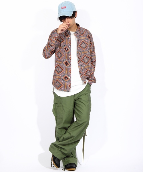 8(eight)(エイト)の「ペイズリー 総柄シャツ レーヨン(シャツ/ブラウス・メンズ・ホワイト/ネイビー/その他1/その他2・MEDIUM/LARGE)」の19枚目の写真