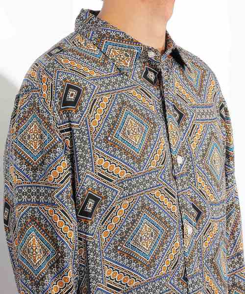 8(eight)(エイト)の「ペイズリー 総柄シャツ レーヨン(シャツ/ブラウス・メンズ・ホワイト/ネイビー/その他1/その他2・MEDIUM/LARGE)」の14枚目の写真