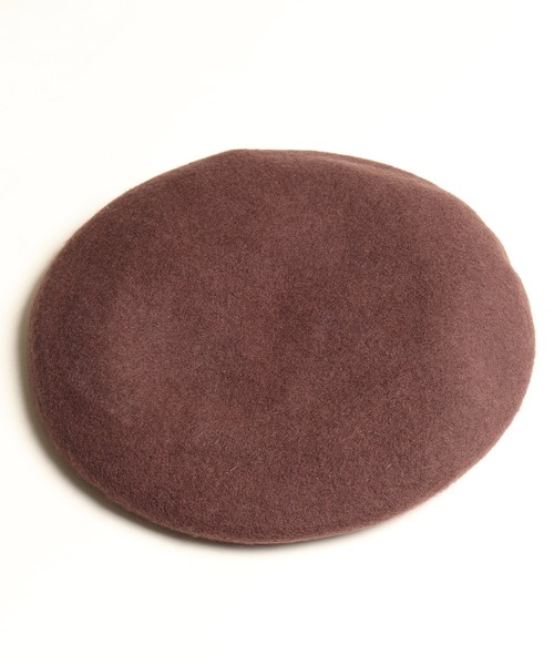 JABURO(ジャブロー)の「JABURO カラフル ウールベレー帽(ハンチング/ベレー帽・レディース・チャコールグレー/ブラック/ベージュ/ネイビー/ブラウン/グレー/ワインレッド/バーガンディー・FREE)」の4枚目の写真