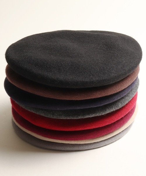 JABURO(ジャブロー)の「JABURO カラフル ウールベレー帽(ハンチング/ベレー帽・レディース・チャコールグレー/ブラック/ベージュ/ネイビー/ブラウン/グレー/ワインレッド/バーガンディー・FREE)」の15枚目の写真