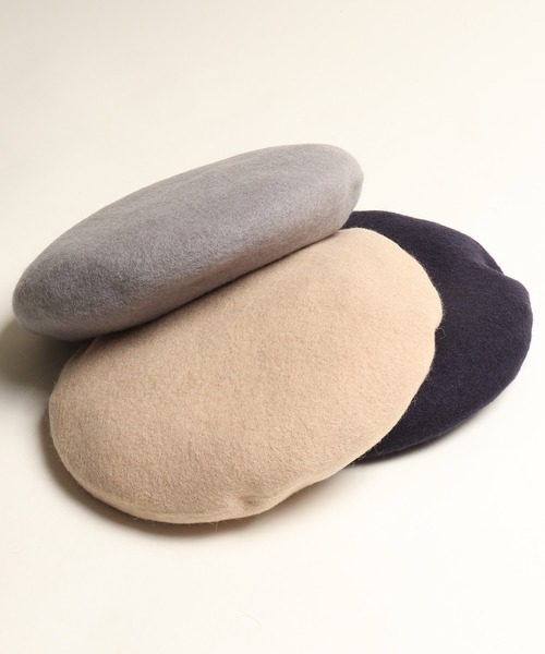 JABURO(ジャブロー)の「JABURO カラフル ウールベレー帽(ハンチング/ベレー帽・レディース・チャコールグレー/ブラック/ベージュ/ネイビー/ブラウン/グレー/ワインレッド/バーガンディー・FREE)」の14枚目の写真