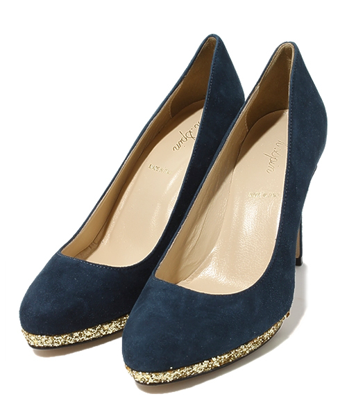 And A（アンドエー）の「グリットフラットパンプス (k.spin)（パンプス・レディース・ブラック/ネイビー・23.0cm/24.0cm）」の2枚目の写真