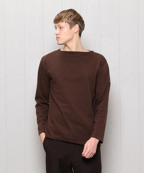 SAINT JAMES（セントジェームス）の「＜SAINT JAMES＞SOLID 18FW/カットソー（Tシャツ/カットソー・メンズ・コバルトブルー/ベージュ/ダークブラウン/ブラック/ワインレッド・4/5）」の3枚目の写真