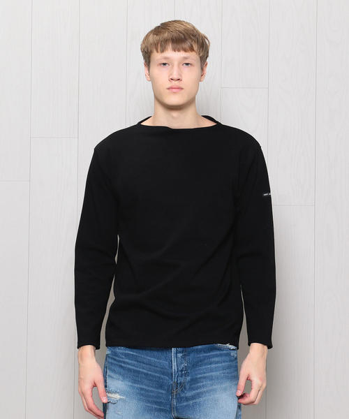 SAINT JAMES（セントジェームス）の「＜SAINT JAMES＞SOLID 18FW/カットソー（Tシャツ/カットソー・メンズ・コバルトブルー/ベージュ/ダークブラウン/ブラック/ワインレッド・4/5）」の2枚目の写真