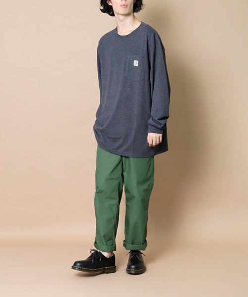 Carhartt(カーハート)の「【 Carhartt / カーハート 】 # K126 Workwear Pocket Long-Sleeve T-Shirts ワーカーポケットロングスリーブTシャツ(Tシャツ/カットソー・メンズ・ブラック/グレー/ライトグリーン/ネイビー/チャコールグレー・MEDIUM/LARGE/X-LARGE/SMALL)」の1枚目の写真