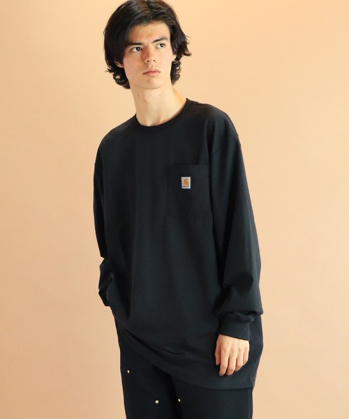 Carhartt(カーハート)の「【 Carhartt / カーハート 】 # K126 Workwear Pocket Long-Sleeve T-Shirts ワーカーポケットロングスリーブTシャツ(Tシャツ/カットソー・メンズ・ブラック/グレー/ライトグリーン/ネイビー/チャコールグレー・MEDIUM/LARGE/X-LARGE/SMALL)」の2枚目の写真
