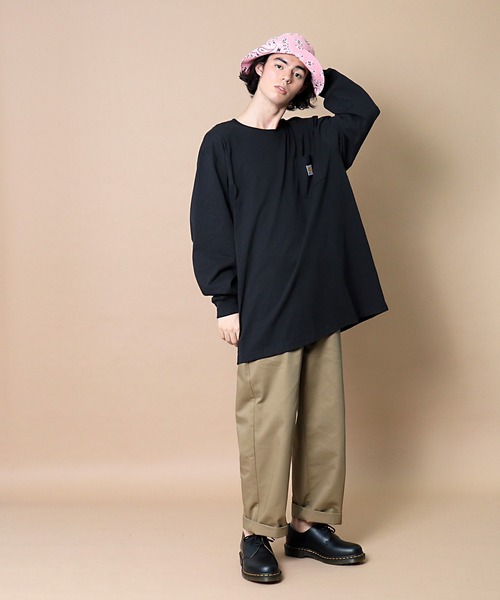 Carhartt(カーハート)の「【 Carhartt / カーハート 】 # K126 Workwear Pocket Long-Sleeve T-Shirts ワーカーポケットロングスリーブTシャツ(Tシャツ/カットソー・メンズ・ブラック/グレー/ライトグリーン/ネイビー/チャコールグレー・MEDIUM/LARGE/X-LARGE/SMALL)」の13枚目の写真