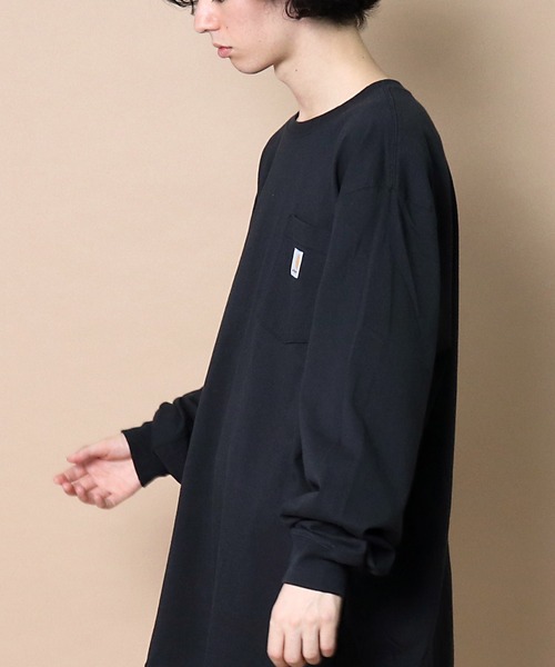 Carhartt(カーハート)の「【 Carhartt / カーハート 】 # K126 Workwear Pocket Long-Sleeve T-Shirts ワーカーポケットロングスリーブTシャツ(Tシャツ/カットソー・メンズ・ブラック/グレー/ライトグリーン/ネイビー/チャコールグレー・MEDIUM/LARGE/X-LARGE/SMALL)」の15枚目の写真