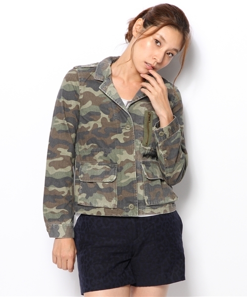 B:MING by BEAMS（ビーミングバイビームス）の「□aビーミング by ビームス / ミリタリーブルゾン（ミリタリージャケット・レディース・イエロー系その他/オリーブ/その他1・SMALL/MEDIUM）」の3枚目の写真