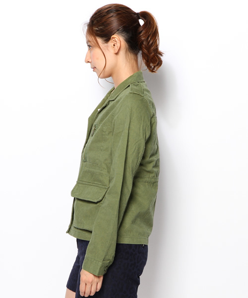 B:MING by BEAMS（ビーミングバイビームス）の「□aビーミング by ビームス / ミリタリーブルゾン（ミリタリージャケット・レディース・イエロー系その他/オリーブ/その他1・SMALL/MEDIUM）」の5枚目の写真