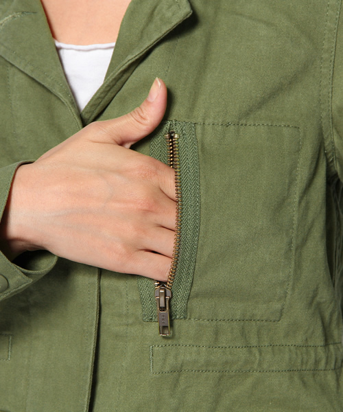 B:MING by BEAMS（ビーミングバイビームス）の「□aビーミング by ビームス / ミリタリーブルゾン（ミリタリージャケット・レディース・イエロー系その他/オリーブ/その他1・SMALL/MEDIUM）」の10枚目の写真